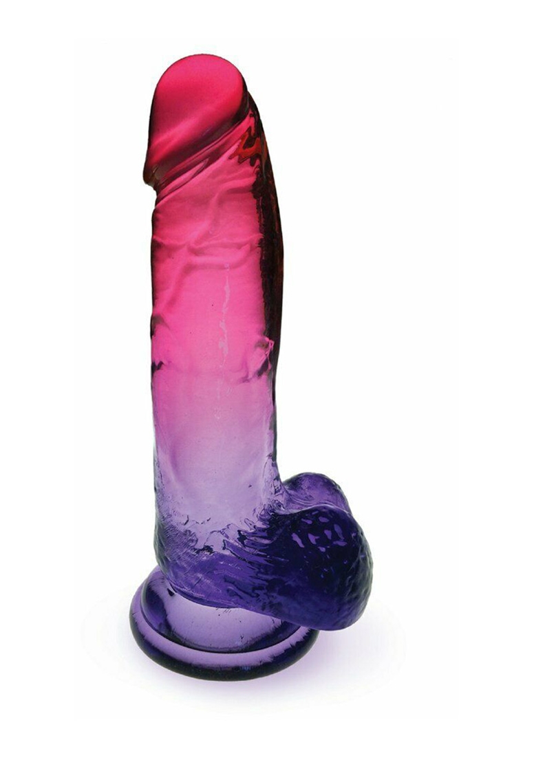 Реалистично дилдо Shades - Large Jelly - розово лилав