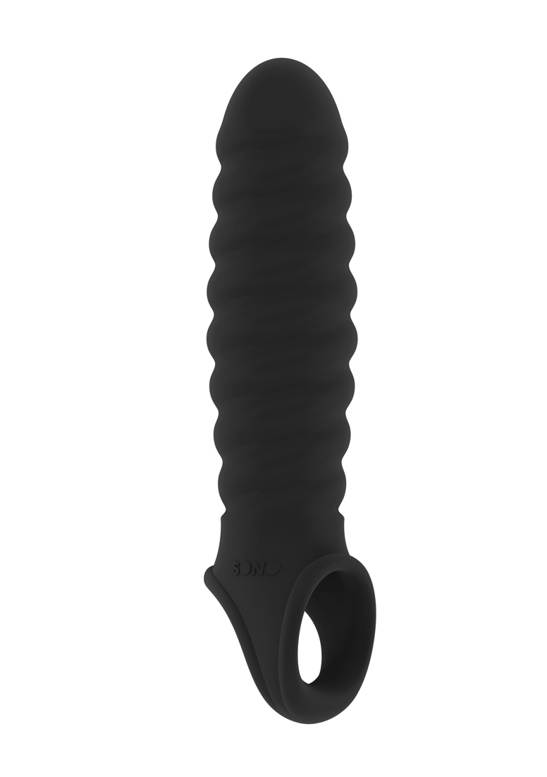 Разтегателен пенис удължител и удебелител  Sono No.32 - черен