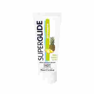 Ядящ се лубрикант HOT Superglide - ананас - 75 ml