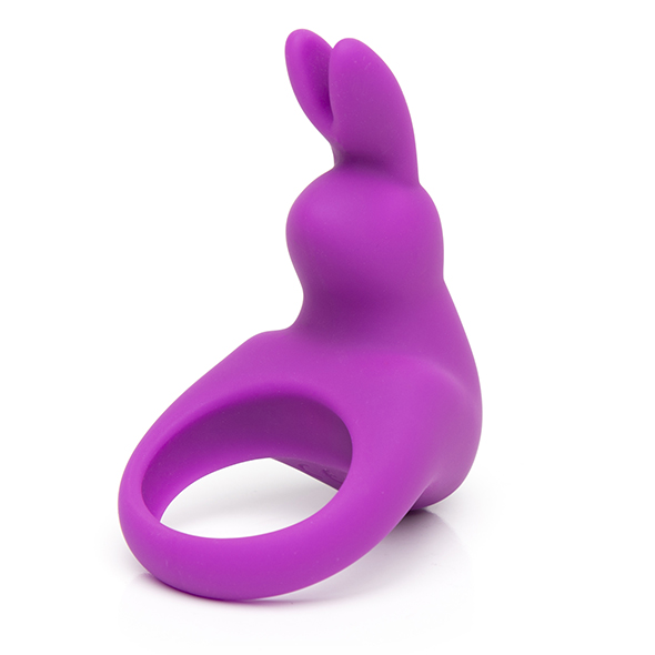 Вибриращ пенис пръстен Happy Rabbit - лилав
