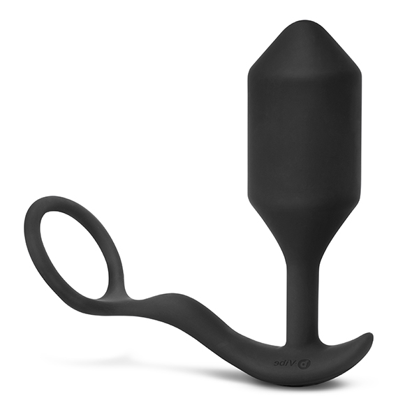 Вибриращ пенис пръстен с разширител B-Vibe - XL