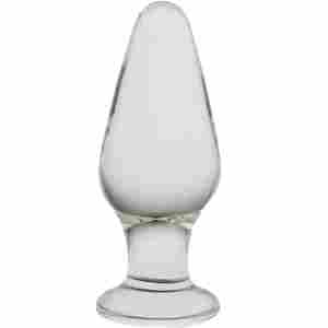 Стъклено дилдо Butt Plug "JUST GLASS" 9 см.
