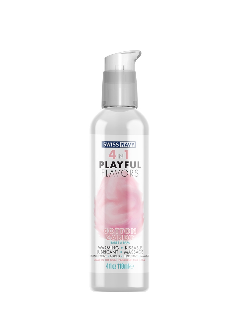 4 In 1 Lubricant with Cotton Candy Flavor - 4 fl oz / 118 ml