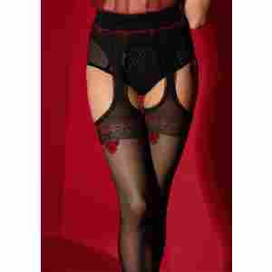 Amour Rouge - Suspender Pantyhose - 20 den