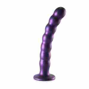 Beaded Silicone G-Spot Dildo - 8'' / 20