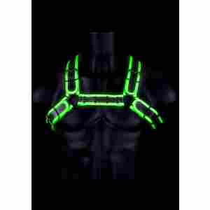 Bulldog Harness with Buckle - Glow in the Dark - L/XL