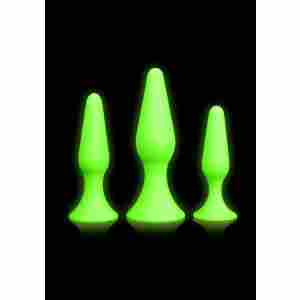 Butt Plug Set - Glow in the Dark