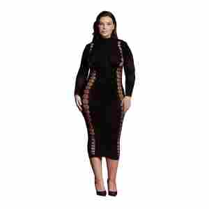 Carme XI - Dress with Turtleneck - Plus Size