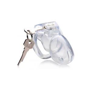 Clear Captor - Chastity Cage with Keys - Medium