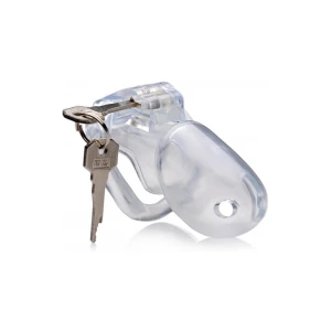 Clear Captor - Chastity Cage with Keys - Small