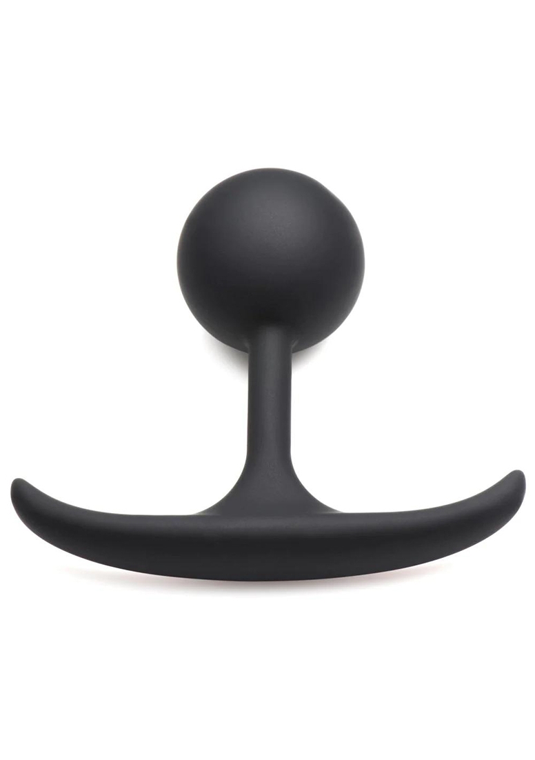 Comfort Plugs Silicone Weighted Round Plug 3.9" - Black