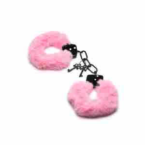 Cuffed in Fur - Furry Handcuffs - Pink