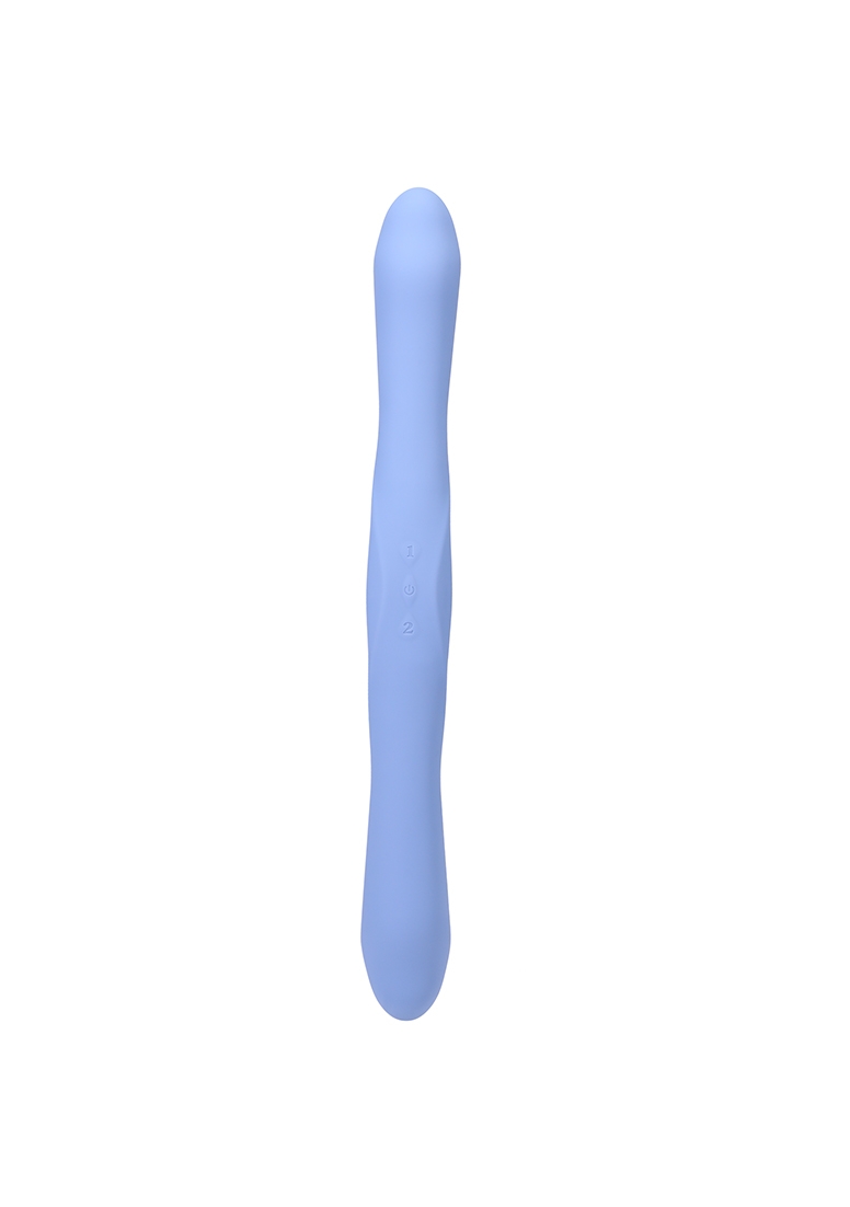 Duet -  Double Ended Vibrator with Wireless Remote - Periwinkle
