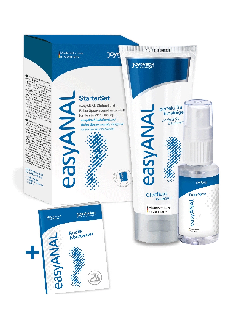 EasyANAL - Starter Set with Lubricant 80 ml + Relax-Spray 30 ml + Book