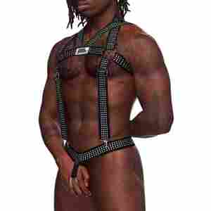 Elastic Harness with Studs - S