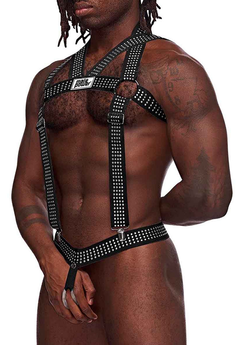 Elastic Harness with Studs - S