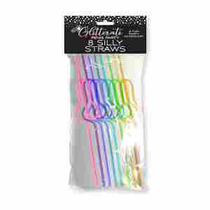 Glitterati Silly Penis Straws