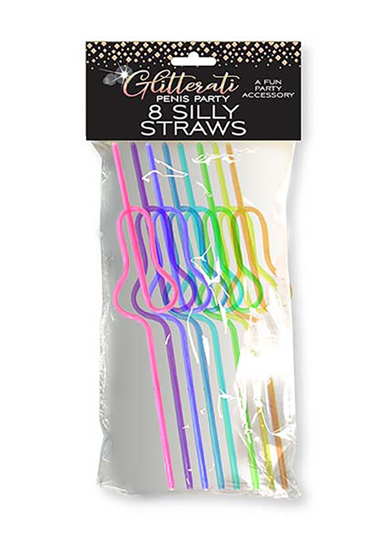 Glitterati Silly Penis Straws
