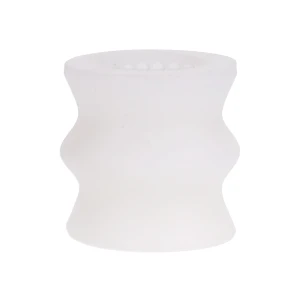 Glow Helping Head Silicone - Masturbator Sleeve - Frost / Green Glow
