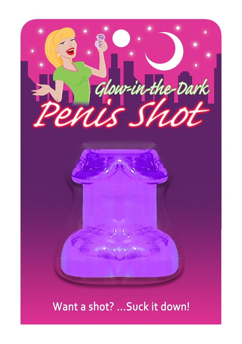 Glow-in-the-Dark Penis Shot - Purple
