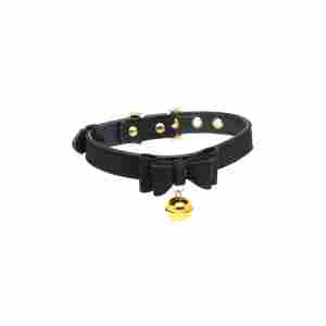 Golden Kitty - Cat Bell Collar - Black/Gold