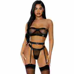 Good As Gold Lingerie Set - Lingerie Set - S