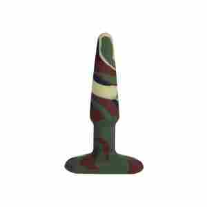 Groovy - Silicone Anal Plug - 4" / 10 cm - Camouflage