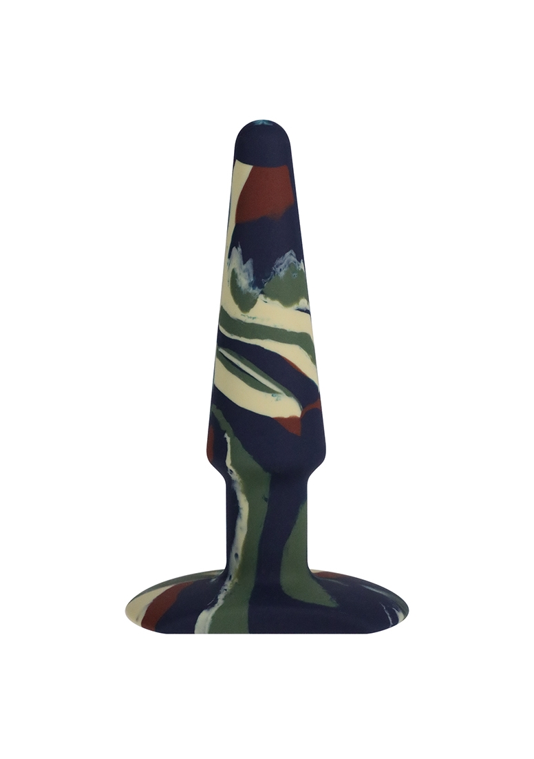 Groovy - Silicone Anal Plug - 5" / 12 cm - Camouflage