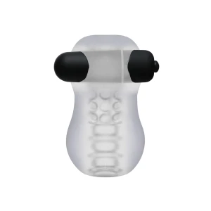 Helping Head Pro - Vibrating Masturbator Sleeve - Frost