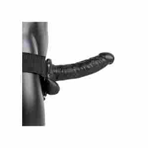 Hollow Strap-On with Balls - 7" / 18 cm