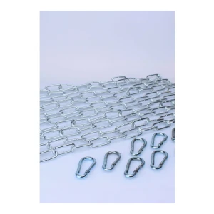 KIT 5 X 120 cm Large Link Chain + 10 Carabiners