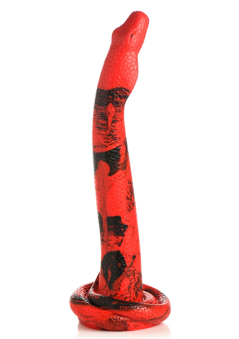 King Cobra - Silicone Dildo - 18" / 45 cm - Red/Black
