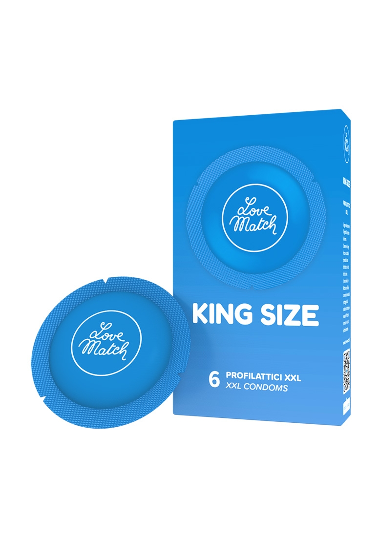 King Size - Condoms - 2.4 " / 60 mm - 6 Pieces