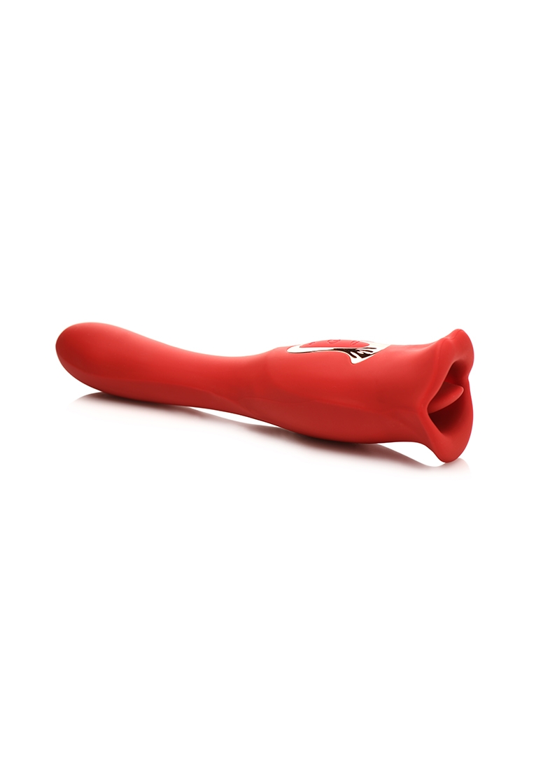Kiss and Tell Pro - Dual-Ended Kissing Vibrator - Red