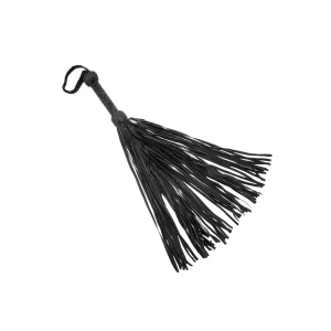 Leather Suede Flogger - Black