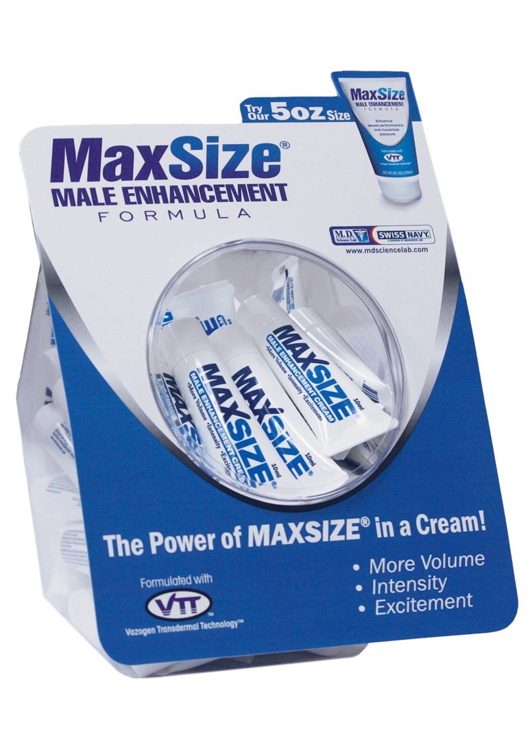 MAX Size - Enhancement Creme for Men - Fishbowl - 50 Pieces