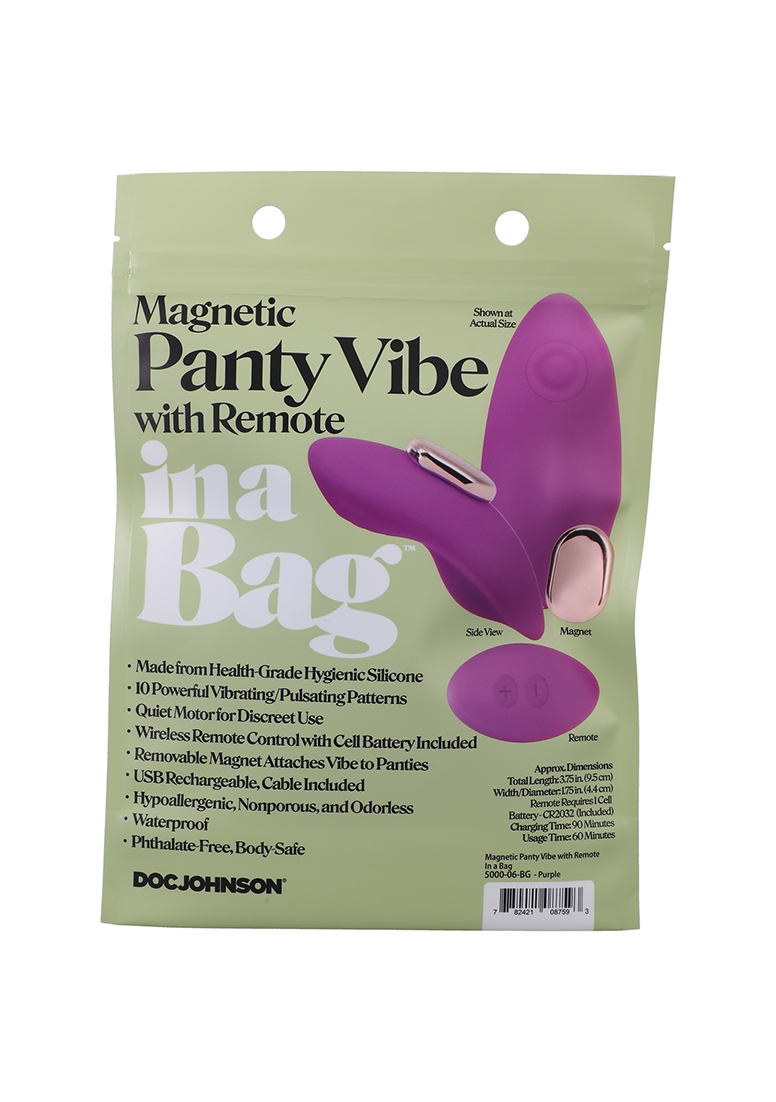 Magnetic Panty Vibe with Remote - Purple