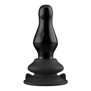 Missy - Vibrating Glass Butt Plug with Suction Cup