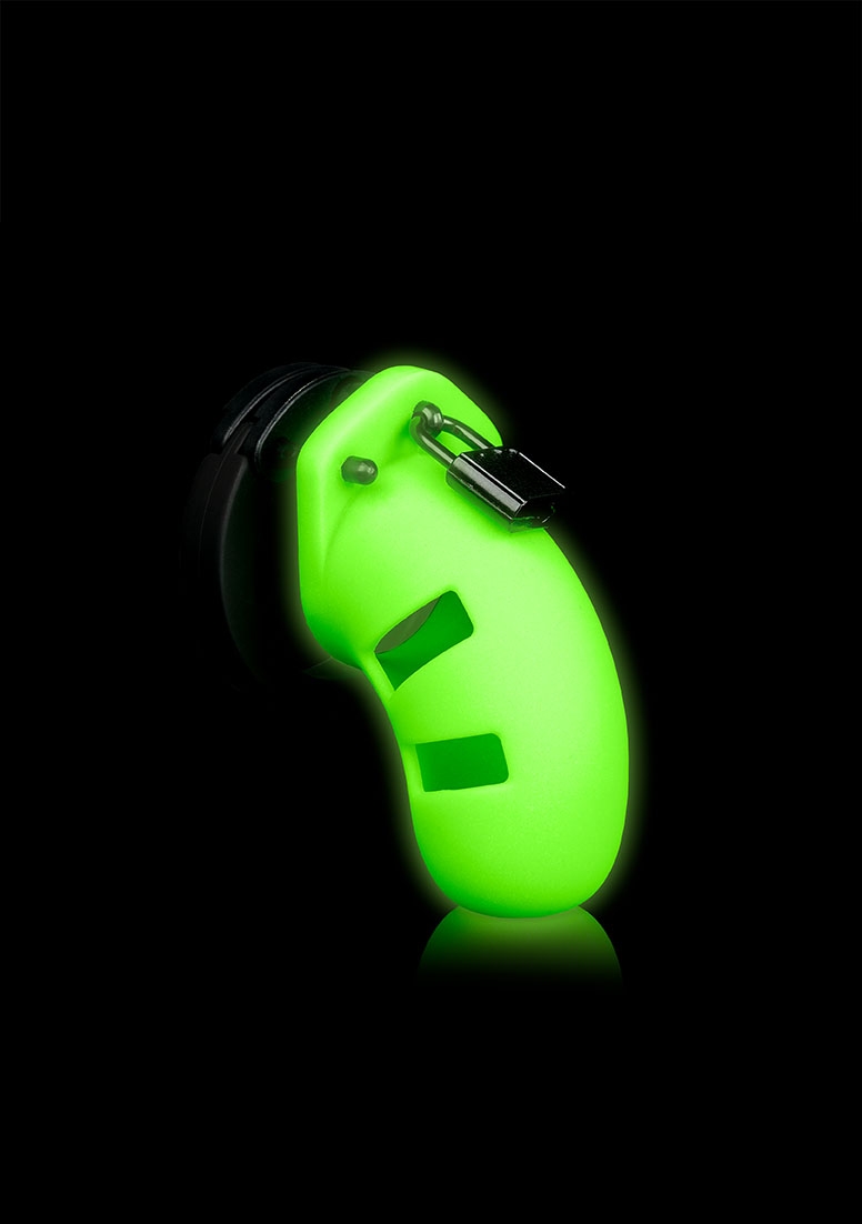 Model 20 Chastity Cage - Glow in the Dark - 4" / 9 cm