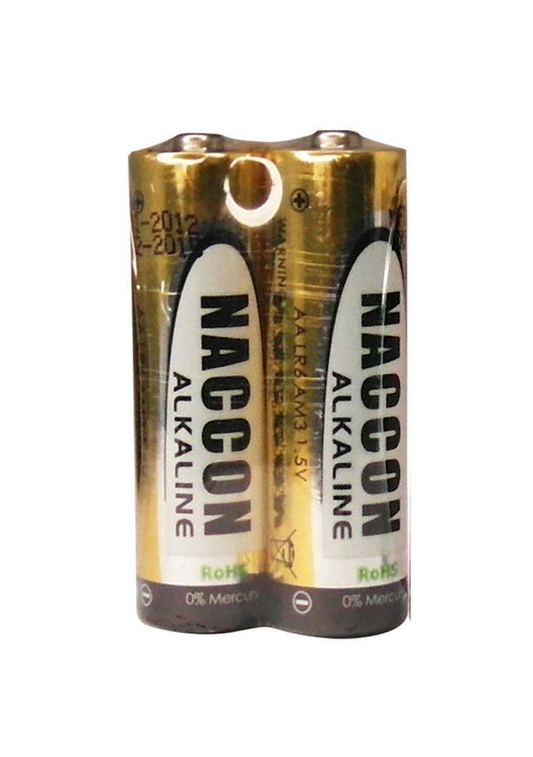 Naccon - 2 Pack Alkaline LR6 Battery AA
