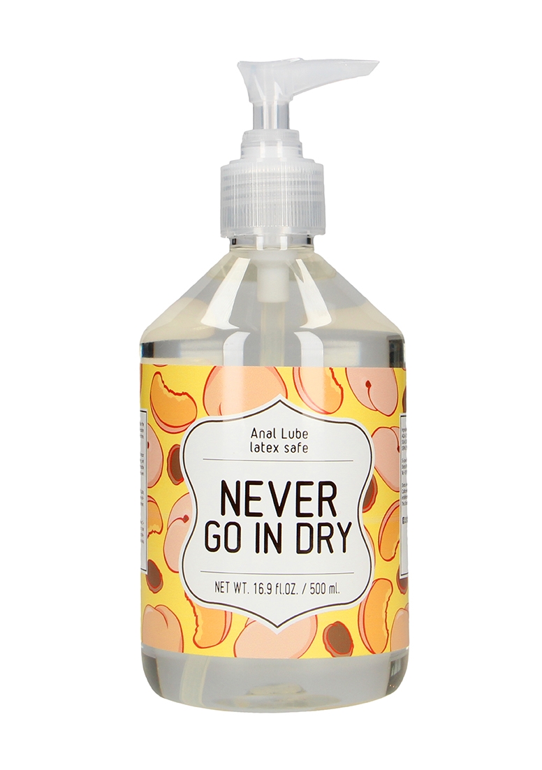 Never Go In Dry - Waterbased Anal Lubricant - 17 fl oz / 500 ml