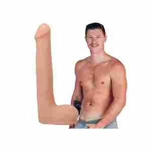 Oliver Flynn - Realistic ULTRASKYN Dildo - 10" / 25 cm - Vanilla