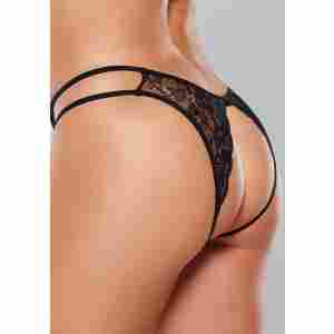 Open Lace Panty with Double Side Ties - One Size
