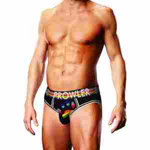 Oversized Paw Open Brief - S - Black