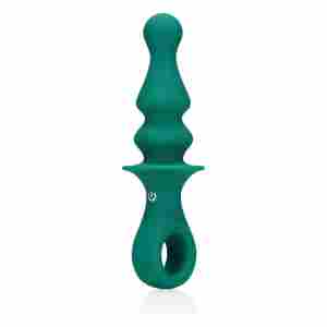 Pawn Shaped Anal Vibrator - Peacock Plume