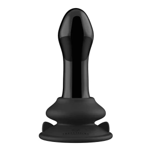 Pluggy - Glass Vibrator with Suction Cup