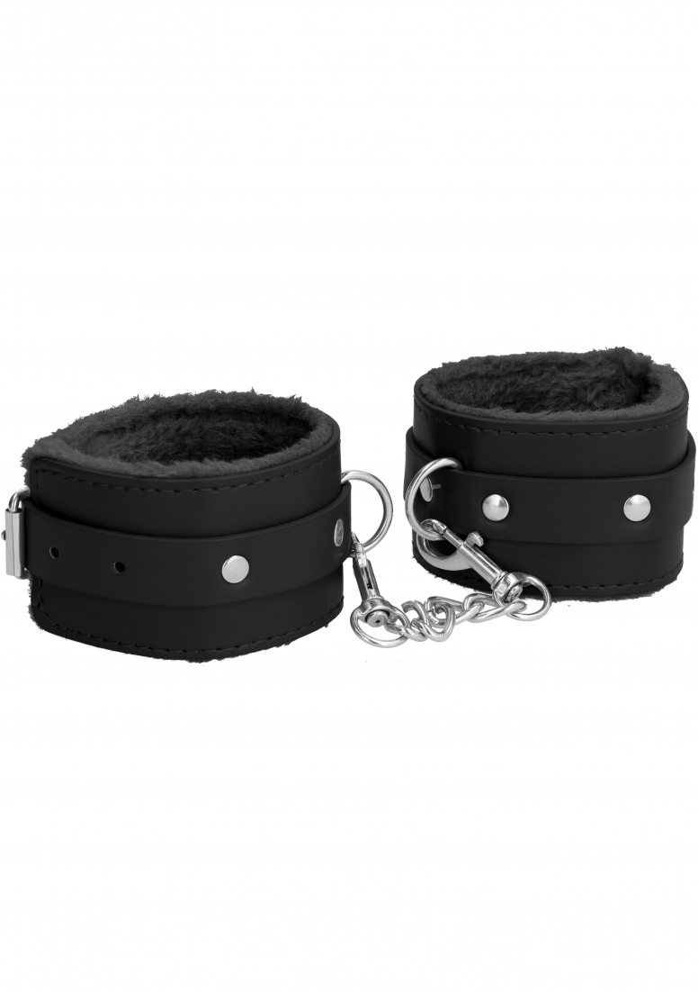 Plush Leather Handcuffs