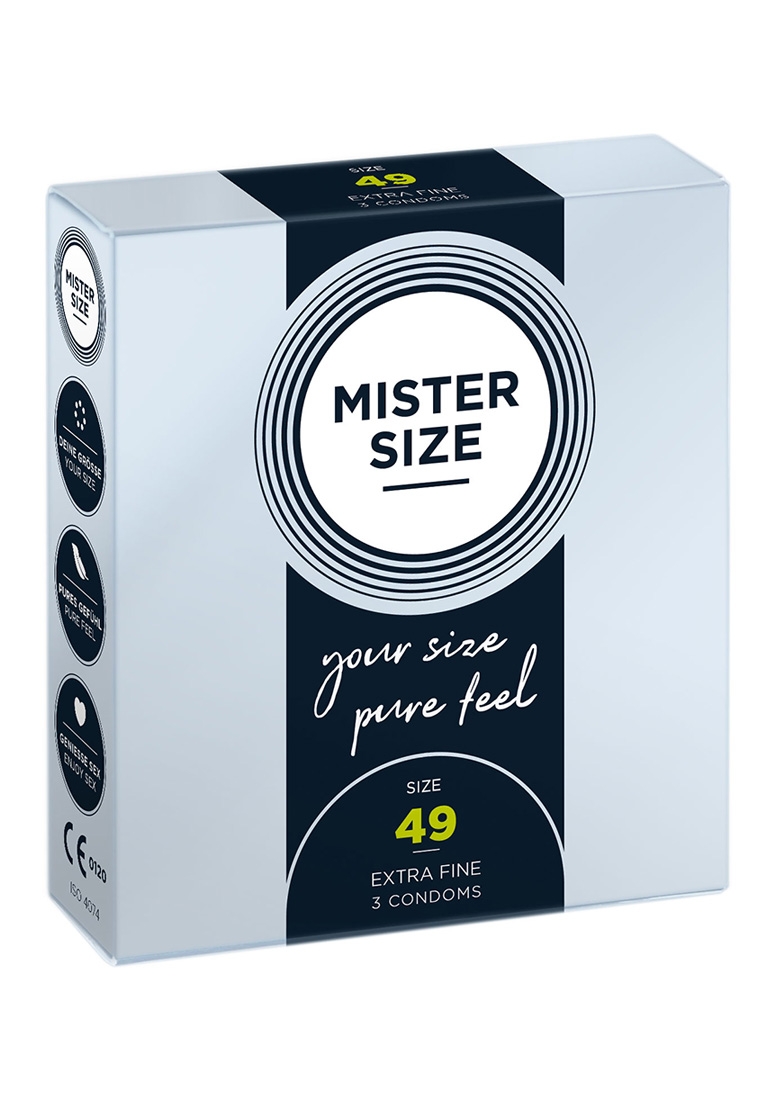 Pure Feel - Condoms 49 mm - 3 Pack