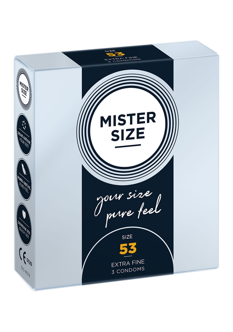 Pure Feel - Condoms 53 mm - 3 Pack