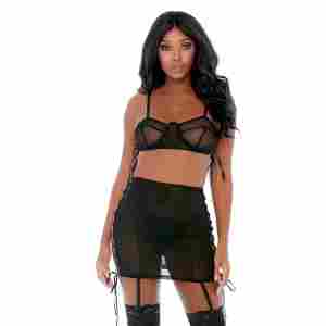 Put O-ring On It - Lingerie Skirt Set - S